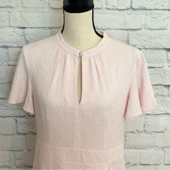 Nanette Lepore Flutter Sleeve Textured Dress - Picture 2 of 10